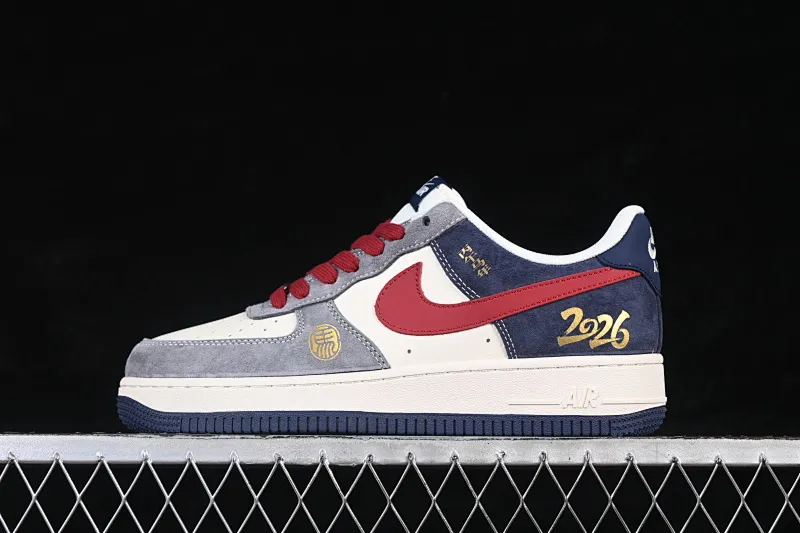 All Categories Nk Air Force 1 Air Force Series Nk Air Force 1 Low Air Force Low Nike Air Force 1'07 Low Red Navy Contrast Color Air Force One Low Casual Sneakers JP2026-153